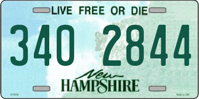 NH license plate 3402844