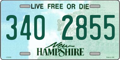 NH license plate 3402855