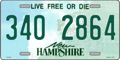 NH license plate 3402864