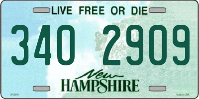 NH license plate 3402909