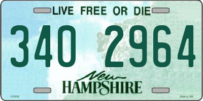 NH license plate 3402964