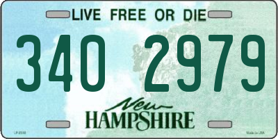 NH license plate 3402979