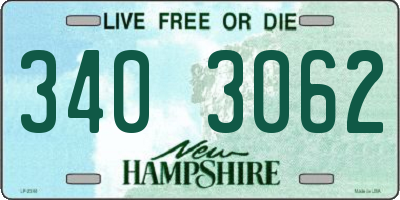 NH license plate 3403062