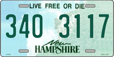 NH license plate 3403117