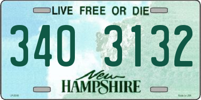 NH license plate 3403132