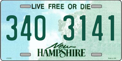 NH license plate 3403141