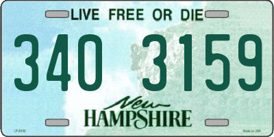 NH license plate 3403159