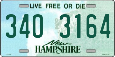 NH license plate 3403164