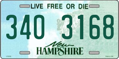 NH license plate 3403168