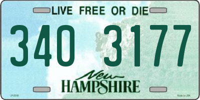 NH license plate 3403177