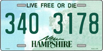 NH license plate 3403178
