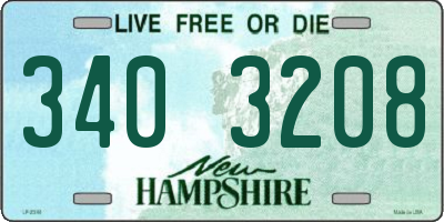 NH license plate 3403208
