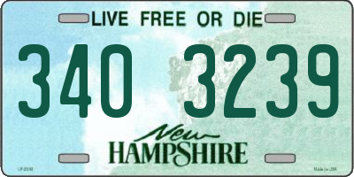 NH license plate 3403239