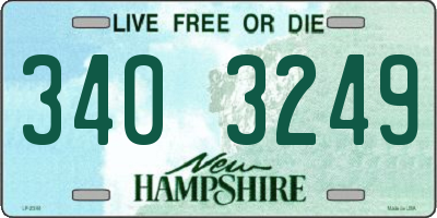 NH license plate 3403249