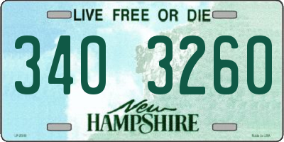 NH license plate 3403260