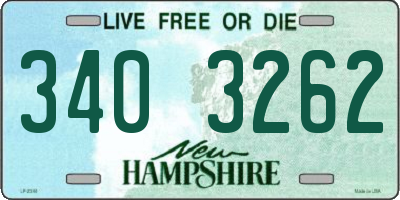 NH license plate 3403262