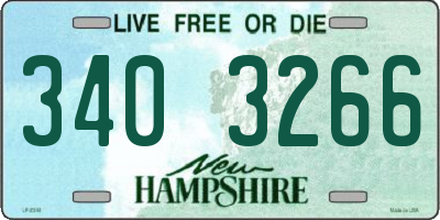 NH license plate 3403266