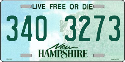 NH license plate 3403273