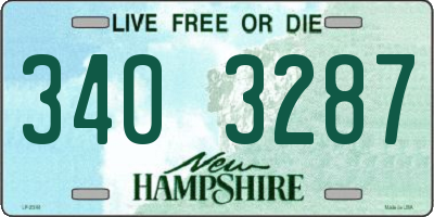 NH license plate 3403287