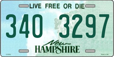 NH license plate 3403297