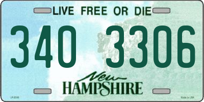 NH license plate 3403306