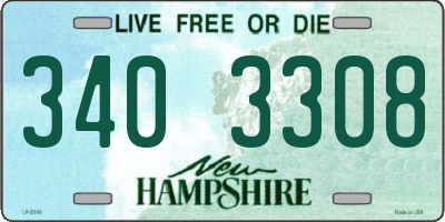 NH license plate 3403308