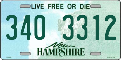 NH license plate 3403312