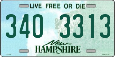 NH license plate 3403313