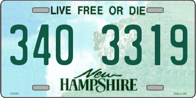 NH license plate 3403319