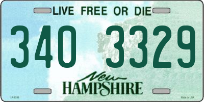 NH license plate 3403329