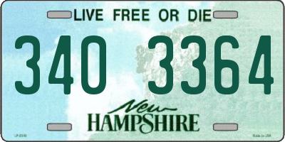 NH license plate 3403364