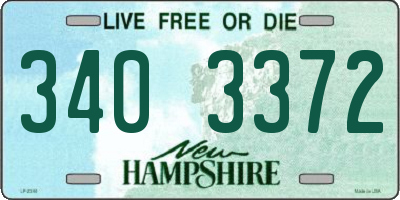 NH license plate 3403372