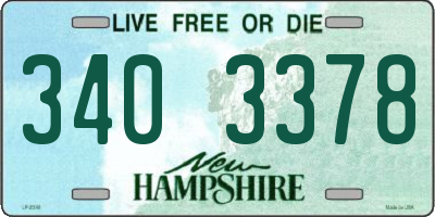 NH license plate 3403378