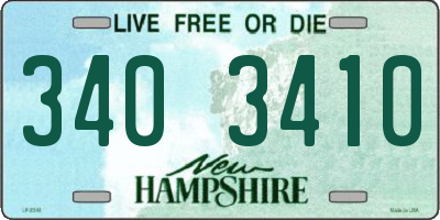 NH license plate 3403410