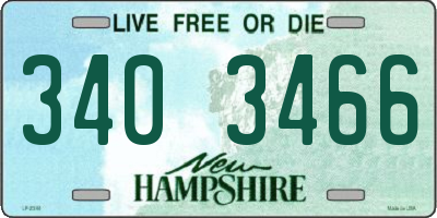 NH license plate 3403466