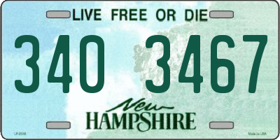 NH license plate 3403467