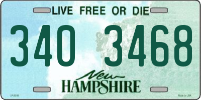 NH license plate 3403468