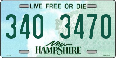 NH license plate 3403470