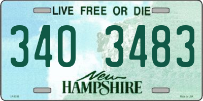 NH license plate 3403483