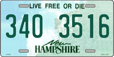 NH license plate 3403516