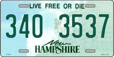 NH license plate 3403537
