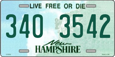 NH license plate 3403542