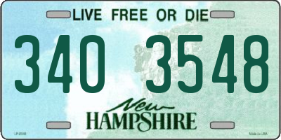 NH license plate 3403548