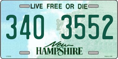 NH license plate 3403552