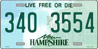 NH license plate 3403554