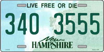 NH license plate 3403555