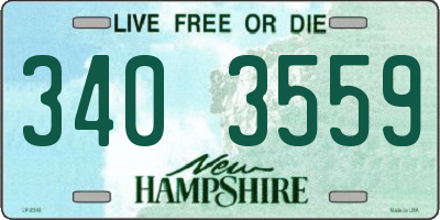 NH license plate 3403559