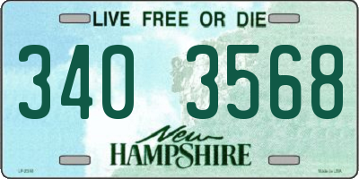 NH license plate 3403568