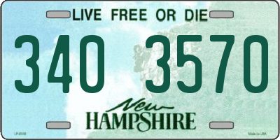 NH license plate 3403570