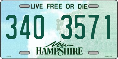 NH license plate 3403571